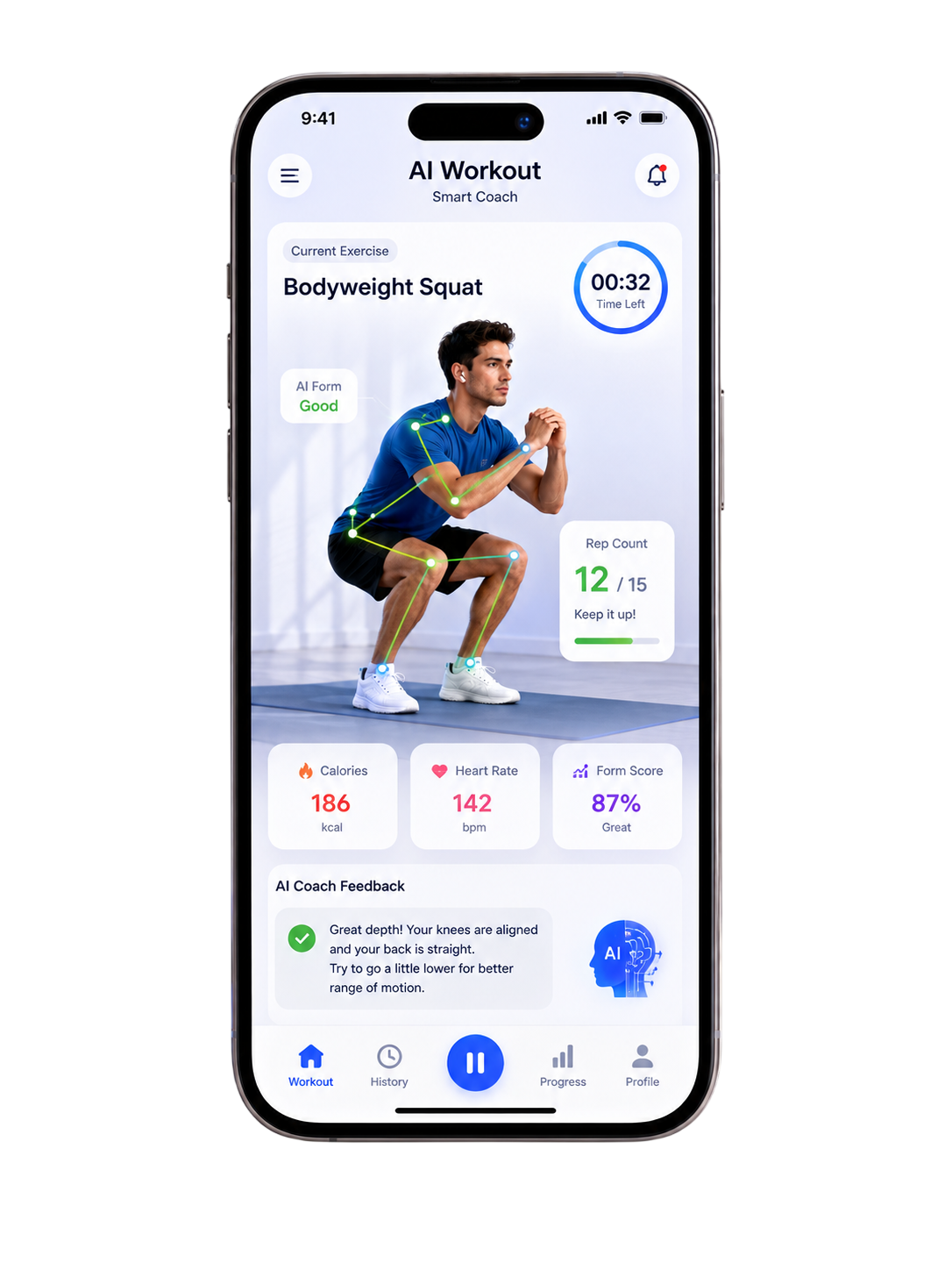 Mobile app mockup